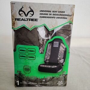 1 RealTree Camo Black Car Truck Front Bucket Seat Cover RSC2509 Hunter Tree NIB